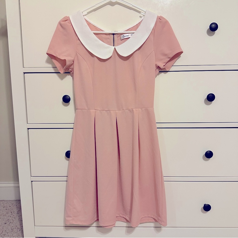 Sunny Girl Blush Pink Dress Small
